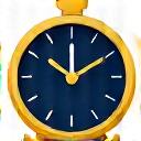 Icona di un orologio a 24 ore per il pronto intervento.